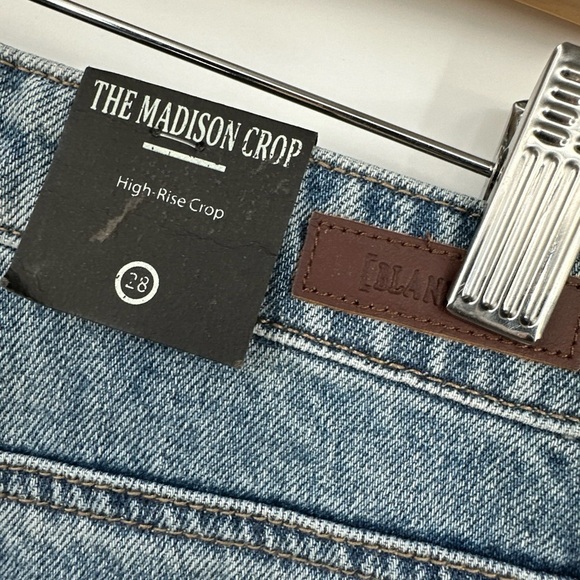 Blank NYC Madison Crop High-Rise Jeans in Double Agent Blue sz 28 - Picture 5 of 7